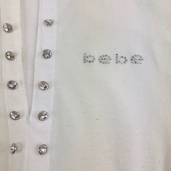 Bebe Logo Fitted Knit Polo Shirt - Picture 4 of 8